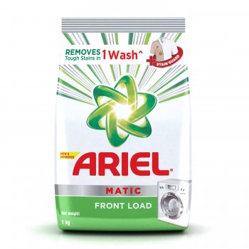 Ariel Matic Front Load Detergent Washing Powder, 1kg Pouch